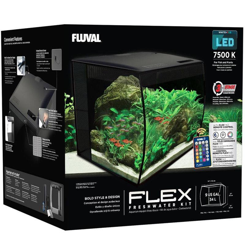 Fluval Flex 34 liter - Hvit 