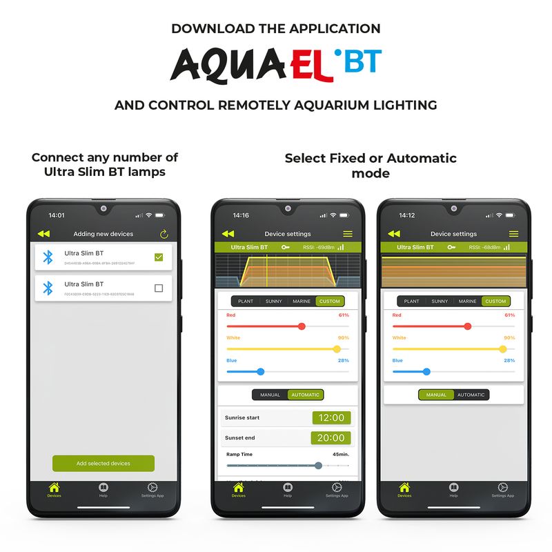 Aquael Ultra Slim BT LED Light 60W