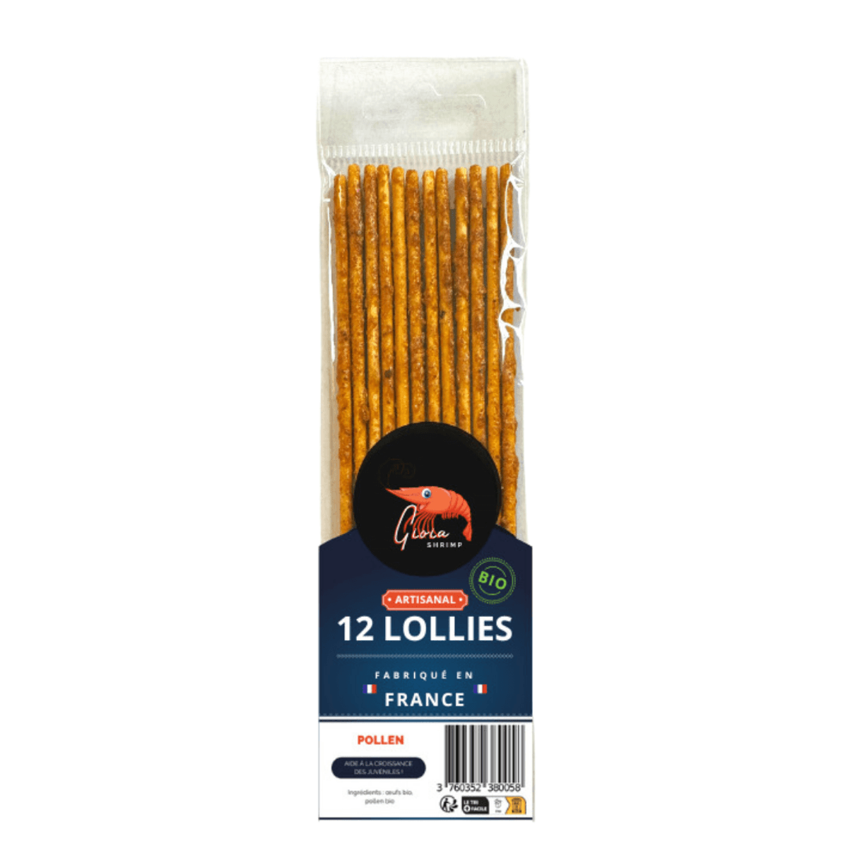 Gioia Shrimp Lollies Pollen 12pk