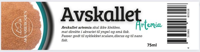 Hovedbilde Avskallet Artemia 75ml 