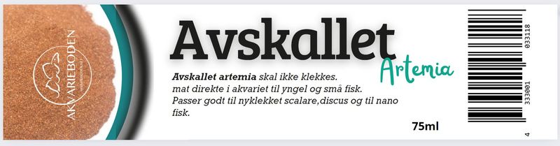 Avskallet Artemia 75ml 