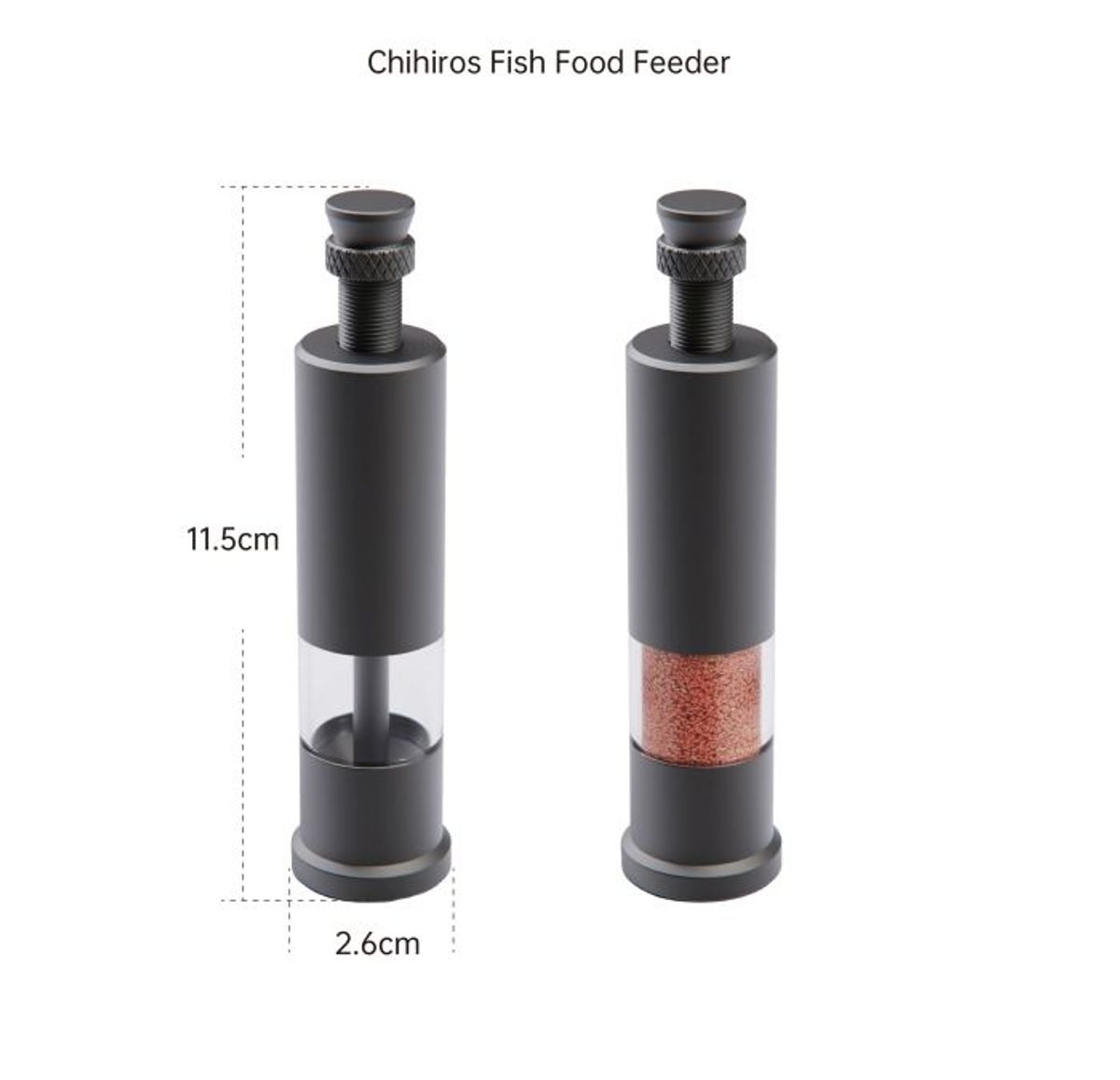 Chihiros Fish Food Feeder M, 15 ml capacity